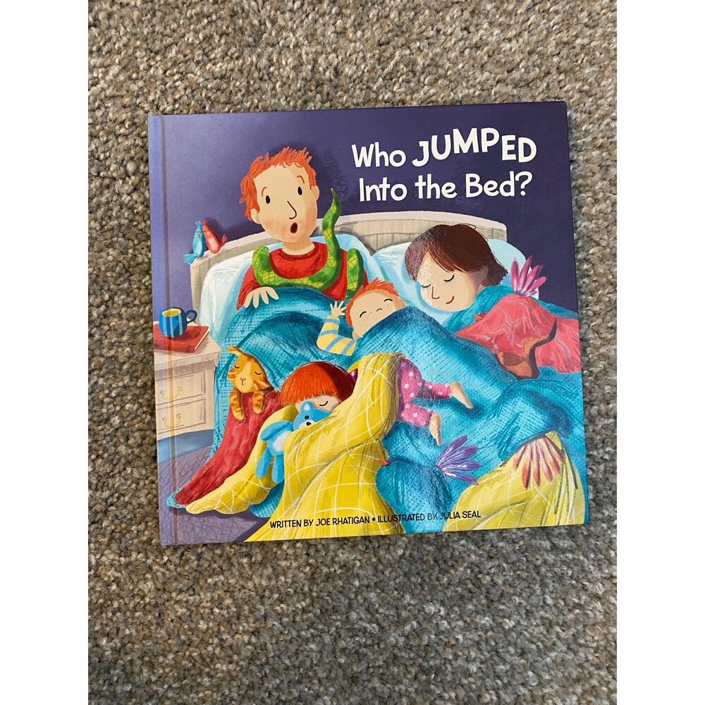 Kids Baby's Hardcover Bedtime Animal Book Who Jumped Into the Bed